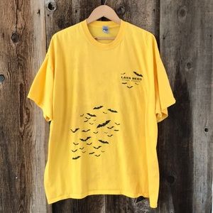 Lava Beds National Monument Bright Yellow T-Shirt with Bats, 2XL